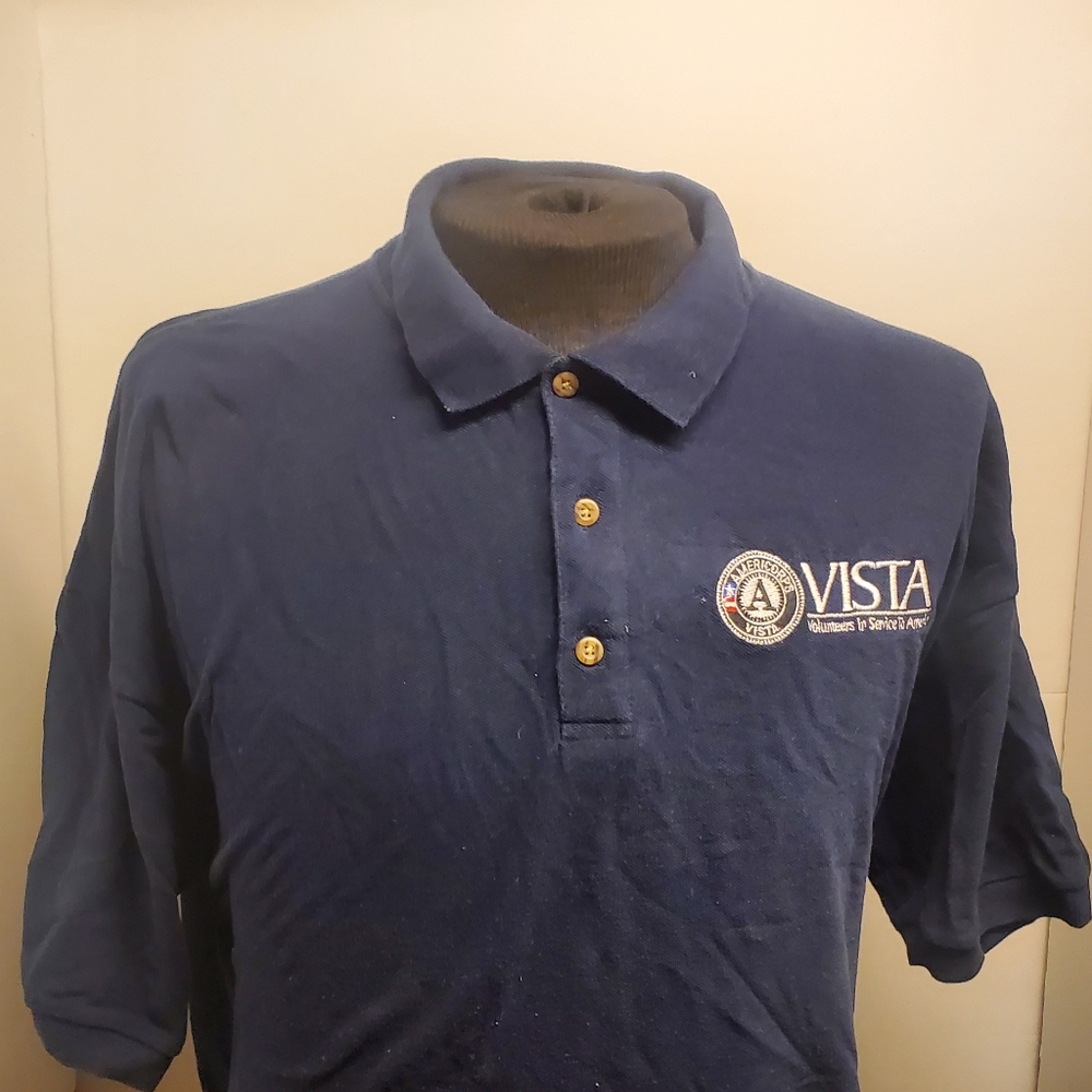 Navy Blue AmeriCorps VISTA Polo Shirt